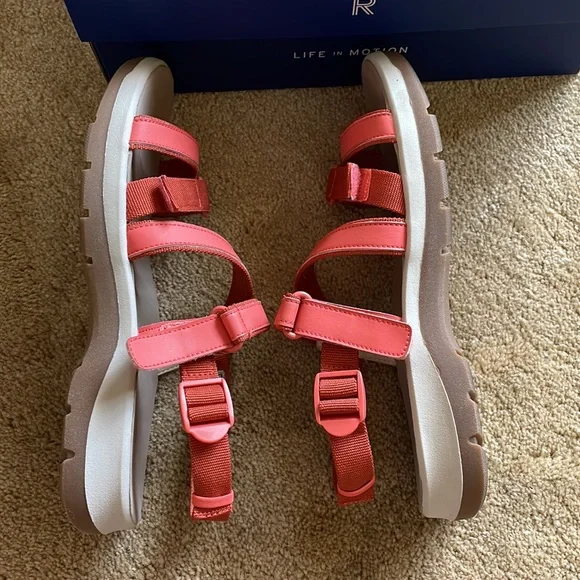 ROCKPORT Trail Tech Washable Sandals Size 9 Color Orange Like New!! - Picture 3 of 14